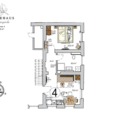 شقة فندقية Gaestehaus Hopfenperle سبالت