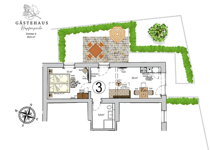 Gaestehaus Hopfenperle Apartmán Spalt