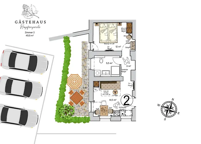 Apartmán Gaestehaus Hopfenperle Spalt